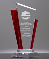 Picture of Firefighter Crystal Valor Trophy
