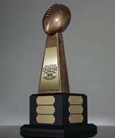 Picture of Super Football 12 Plate Gold Trophy