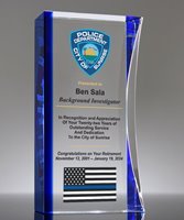 Picture of Distinguished Law Enforcement Crystal Service Award