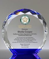 Picture of Law Enforcement Honors Round Crystal Award