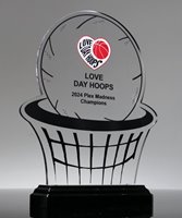 Picture of Acrylic Basketball Trophy Full Color Imprint