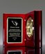 Picture of Hand Rubbed Mahogany Book Clock Award