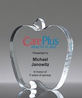 Picture of Acrylic Apple Paperweight Award