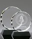 Picture of Round Crystal Award With Black Base
