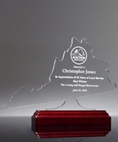 Picture of State of Virginia Acrylic Award