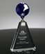 Picture of Mercer Blue Crystal Globe Award