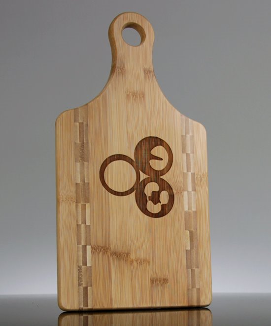 Custom Engraved Paddle Shaped Bamboo Cutting Board with Butcher Block ...