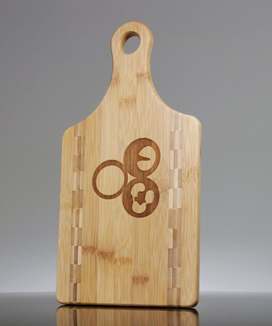 Custom Engraved Paddle Shaped Bamboo Cutting Board with Butcher Block ...