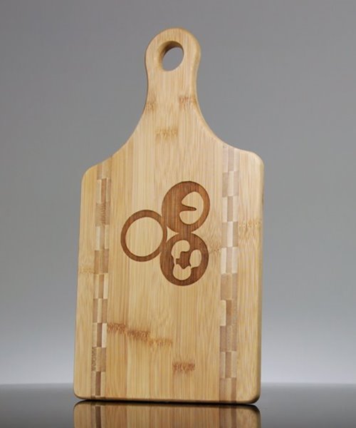 Custom Engraved Paddle Shaped Bamboo Cutting Board with Butcher Block ...