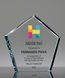 Picture of Pentagon Crystal Paperweight Full Color
