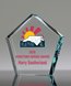 Picture of Pentagon Crystal Paperweight Full Color