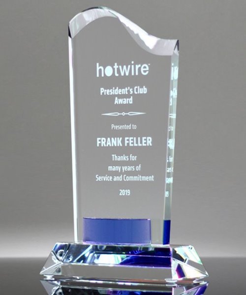 Picture of Cobalt Gem Crystal Award