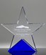 Picture of Azure Crystal Star Award - Sandblasted