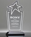 Picture of Acrylic Star Wedge Award
