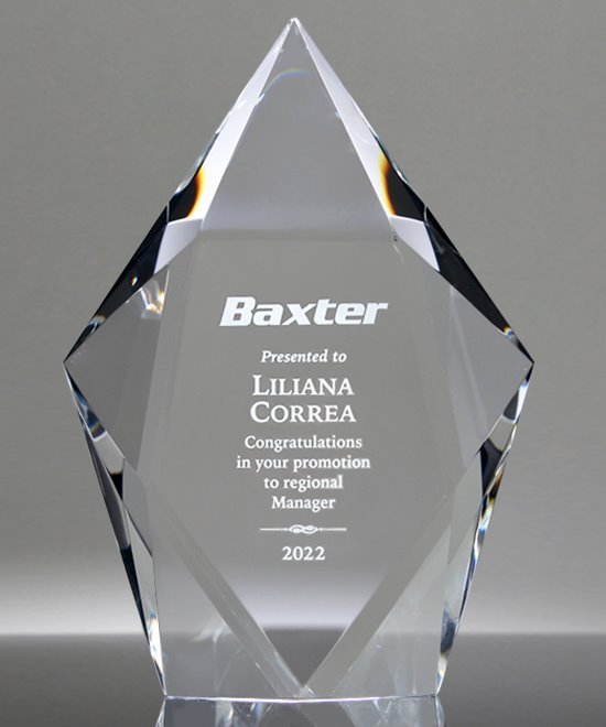 Dual crystallized crystal award