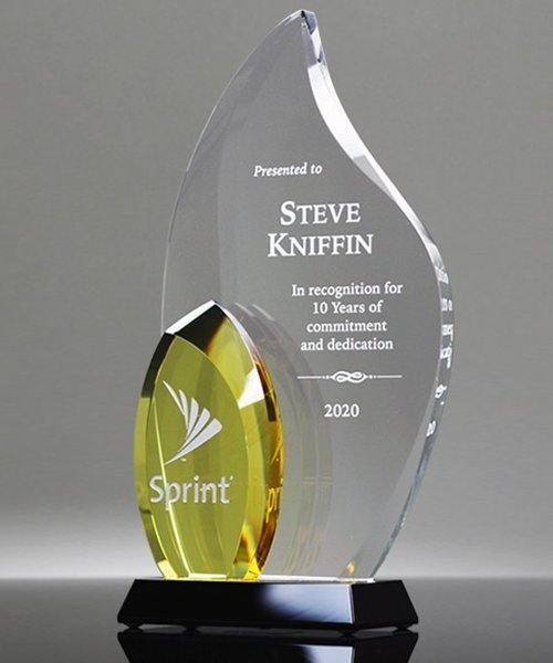 Picture of Amber Crystal Flame Award