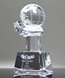Picture of Crystal Globe on Hand Trophy With Engraved Base