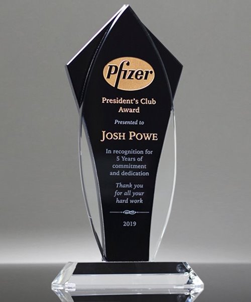 Picture of Ceremonial Flame Crystal Award