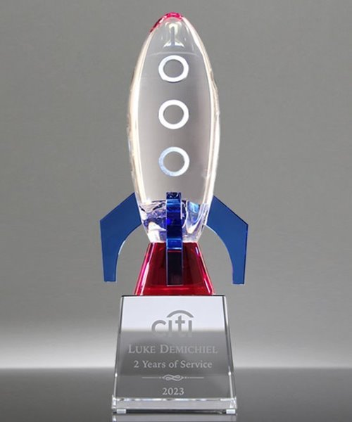 Picture of Crystal Rocket Launch Trophy
