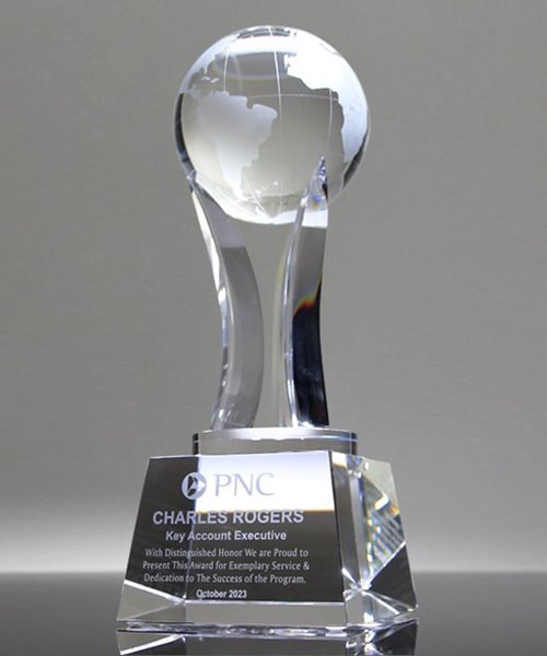 Picture of Empire Crystal Globe Award