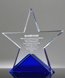 Picture of Azure Crystal Star Trophy - Laser Engraved