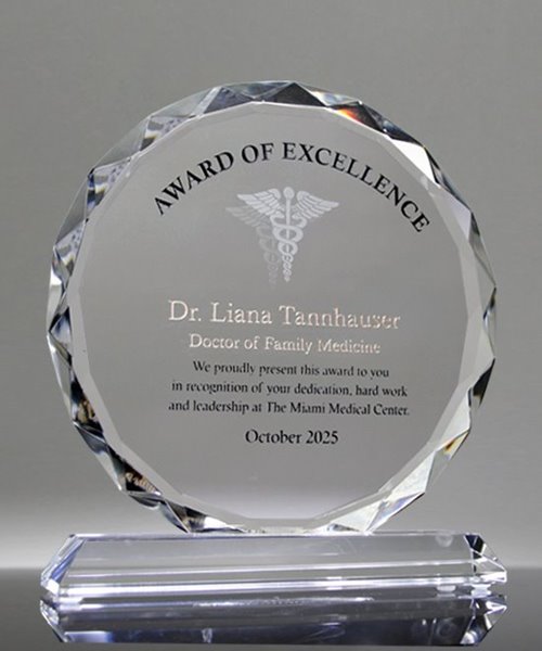 Picture of Medical Excellence Award Crystal