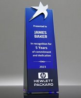 Picture of Blue Crystal Star Tower Recognition Award