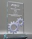 Picture of Silver Gears Glass Plaque