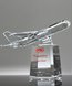 Picture of Airline Pilot Retirement Award - Crystal Airplane Trophy