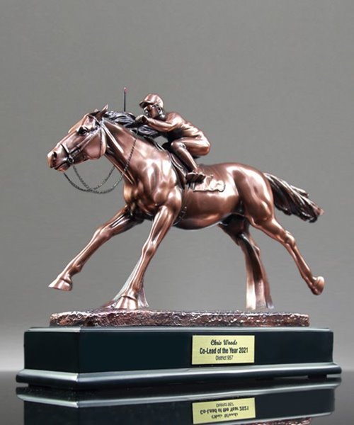 THE OPULANCE HORSE RACING TROPHY - Winning Touches Equestrian Gifts