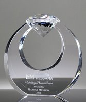 Picture of Diamond Ring Pristine Crystal Award