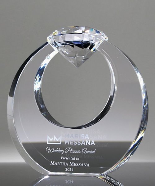 Picture of Diamond Ring Pristine Crystal Award