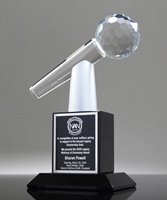 Crown Awards 6x6 Microphone Plaque - Custom Engraved Soloist Trophy & Award