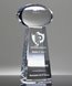 Picture of Large Crystal Football Pedestal Award
