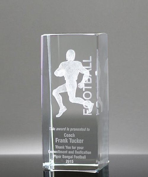 Picture of Collegiate Series Football 3D Crystal Trophy