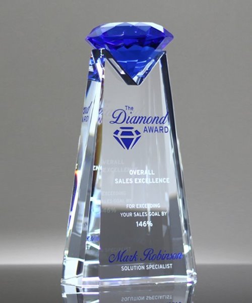 Picture of Essence Diamond Award - Sapphire Crystal
