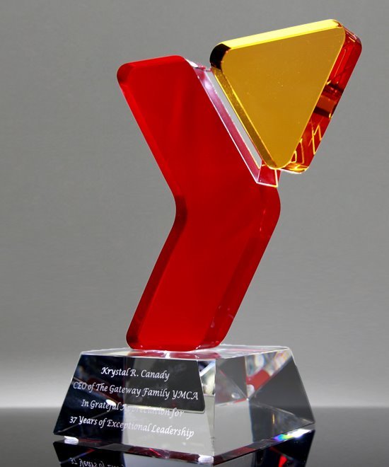 Custom Logo Shaped Crystal Award | Edco Awards