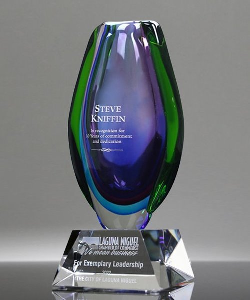 Picture of Elevated Sapphire Fontana Vase