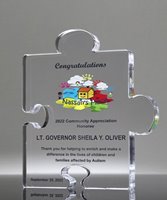 Picture of Acrylic Puzzle Piece Full Color Paperweight - Unity Series