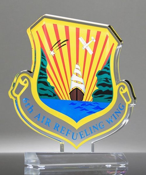 Picture of Custom Acrylic Service Shield Award
