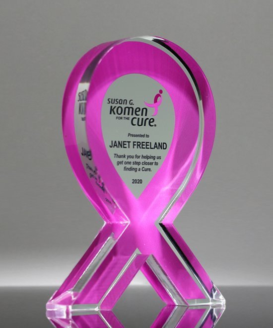 Breast Cancer Awareness Ribbon Award | Edco Awards