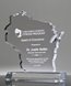 Picture of Wisconsin Acrylic State Shape Trophy