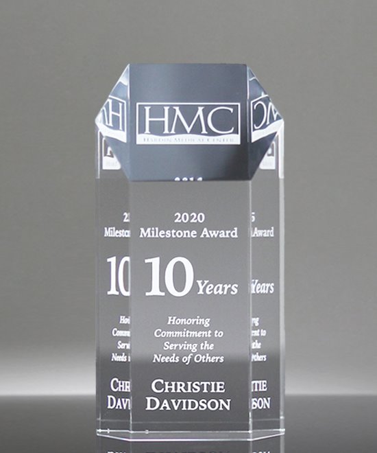Acrylic Hexagon Tower Award | Edco Awards
