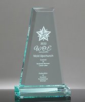 Picture of Beveled Prism Jade Acrylic Award