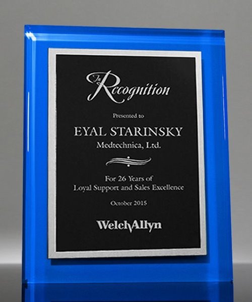 Picture of Blue Acrylic Award Plaque