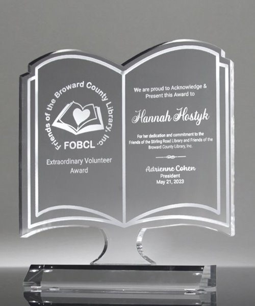 Picture of Acrylic Book Award