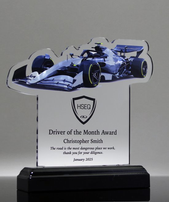 F1 Acrylic Racing Award | Edco Awards