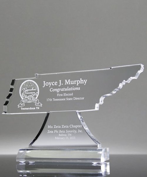 Picture of Tennessee Acrylic State Shape Trophy