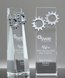 Picture of Unity Crystal Tower - Silver Gears Wedge Award