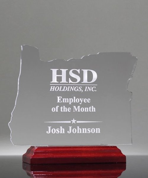 Picture of State of Oregon Acrylic Award